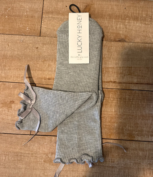 Ruffle Sock gray