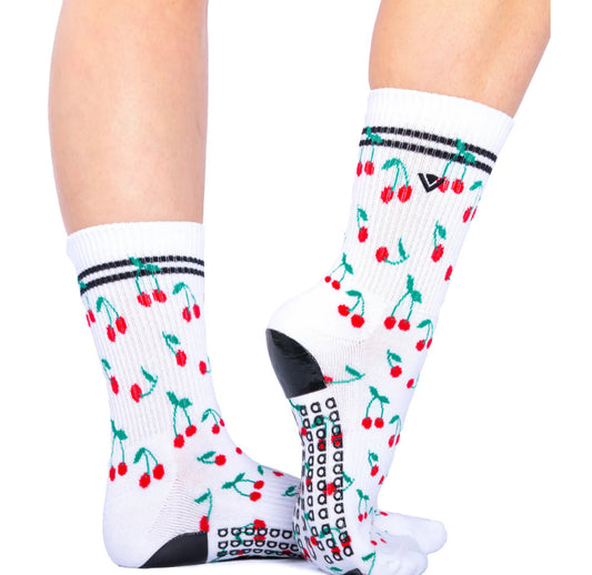 Classic Cherry Grip Socks