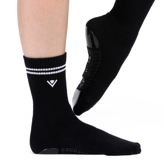 Classic Black Grip Socks